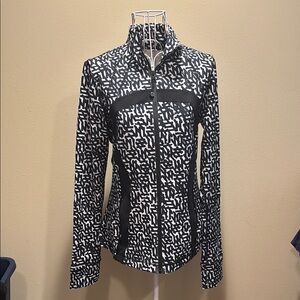 Lululemon Athletica Monochrome Patterned Jacket